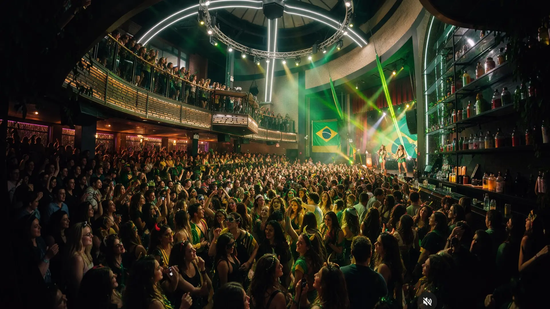A packed Baile de Favela celebration in New York